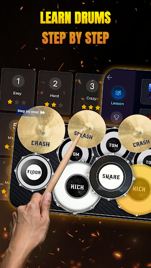 Learn Drum: Pro Pad & Beat Mix Screenshot 2