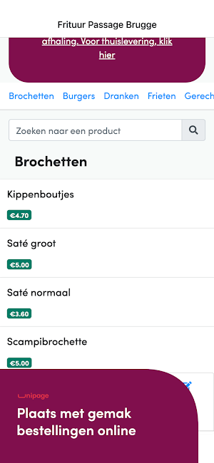 Frituur Passage Brugge Screenshot 1
