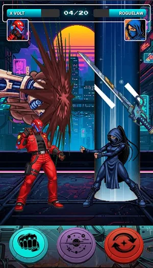 Metal Eclipse Cyberpunk Battle Screenshot 3