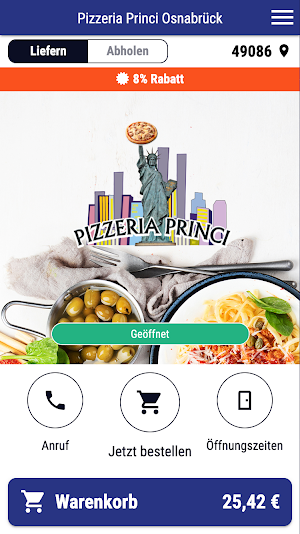 Pizzeria Princi Osnabrück Screenshot 0