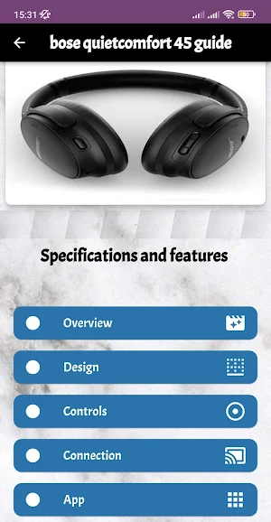 bose quietcomfort 45 guide Screenshot 3