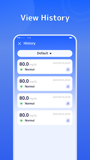 Blood Pressure & Sugar App Screenshot 1