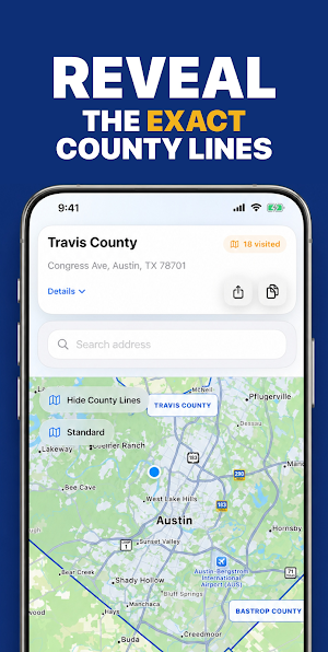 County Names & Lines Screenshot 0