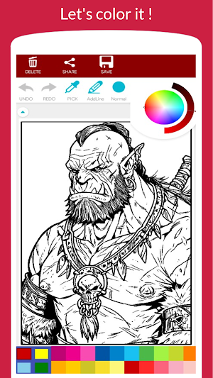 Dark Fantasy Monster Coloring Screenshot 2