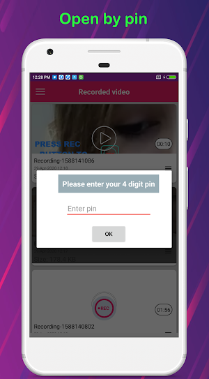 Background video call recorder Screenshot 2