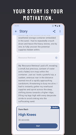 ExerStory - AI Workout Stories Screenshot 1