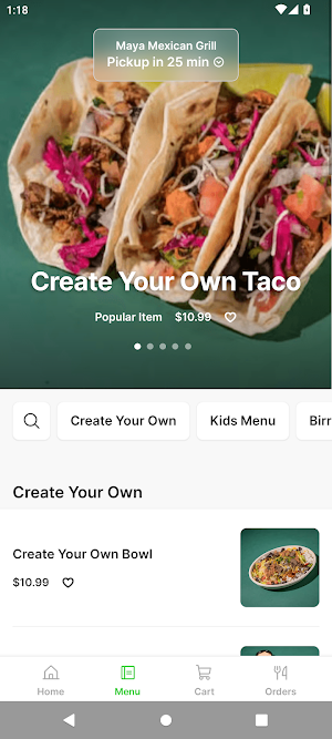 Maya Mexican Grill Screenshot 1