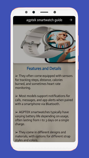 agptek smartwatch guide Screenshot 0