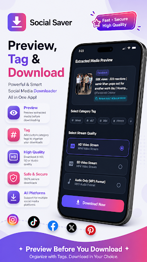 Social Saver: Video Downloader Screenshot 1