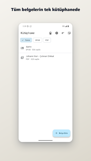 PDF Reader: Oku & Not Al Screenshot 0