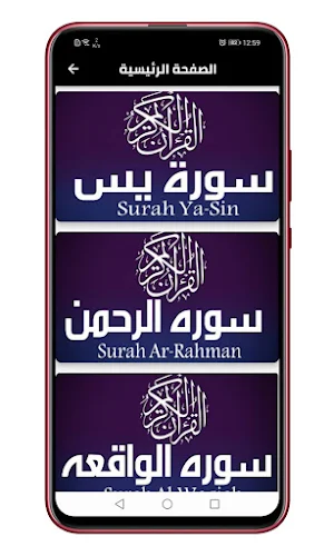 سور الرزق يس+الرحمن+الواقعة Screenshot 3