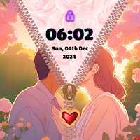 3D Zipper Lock Screen