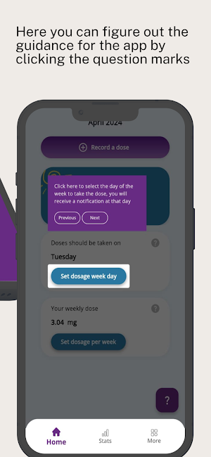 Weekly GH Dose Recorder Screenshot 2