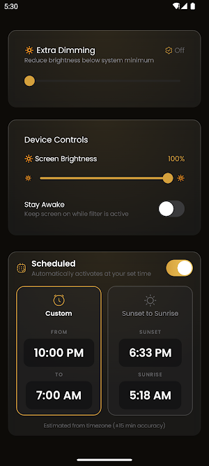 Night Screen Pro: Night Mode Screenshot 3