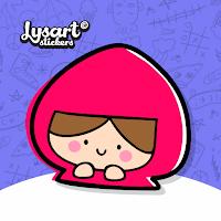 Hoodie Girl Stickers 小帽女孩贴纸