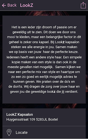 Lookz kapsalon Boxtel Screenshot 1