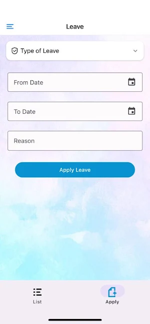 HRMS-APP Screenshot 2
