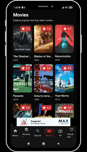 Vflix: Watch Movies & Live TV Screenshot 0