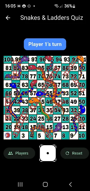 Snakes & Ladders Quiz Screenshot 3
