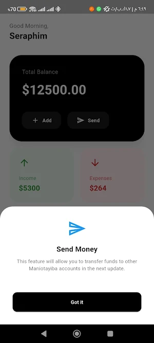 Maniotayiba Finance Screenshot 1