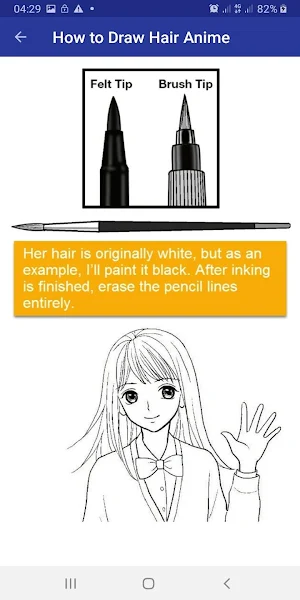 How to Draw Hair Anime Easy Screenshot 2