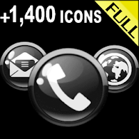 ICON PACK GLOSSY BLACK BUTTONS
