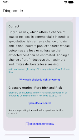 Insurance License Exam Prep Screenshot 1
