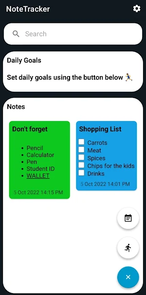 Note Tracker - Notes and Goals Screenshot 0