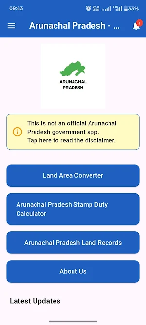 Arunachal Pradesh - Land Info Screenshot 1