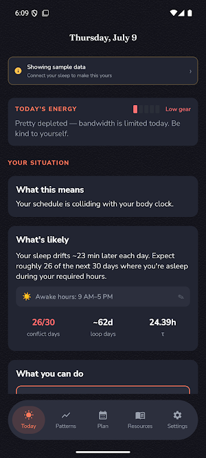Adrift: DSPD & Non-24 Sleep Screenshot 2