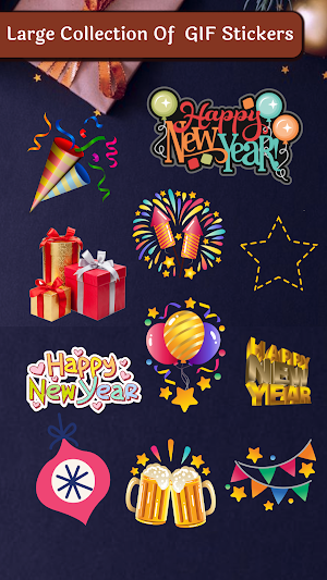 Happy NewYear GIF & Stickers Screenshot 3