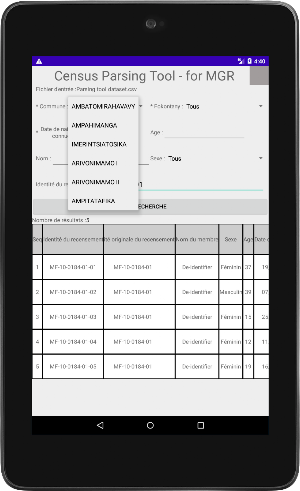 Census Parsing Tool - for MGR Screenshot 0