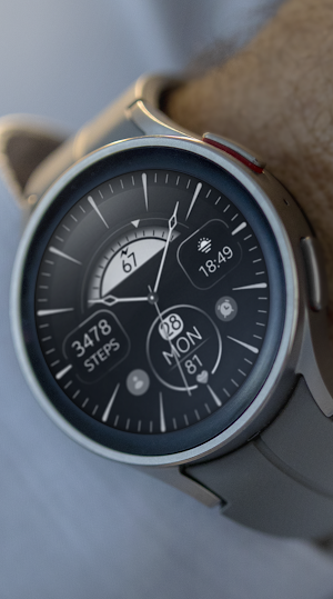 Silver Classic watch face Screenshot 1
