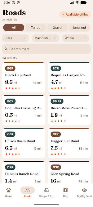 Big Bend Safari Guide & Map Screenshot 3