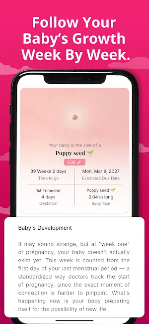 Nest: Pregnancy & Baby Tracker Screenshot 1