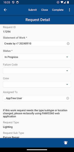 FAMIS 360 Maintenance Screenshot 3