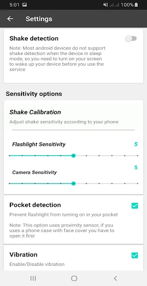 Shake Flashlight & Camera Screenshot 3