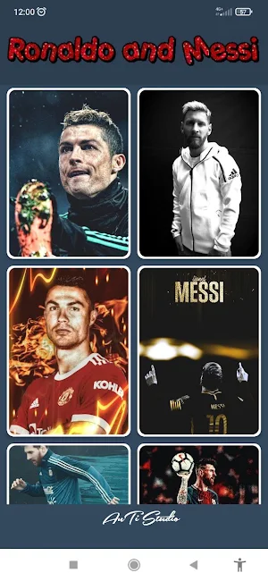 Ronaldo & Messi Wallpaper Live Screenshot 2