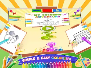 Baby Coloring Book Kids Games Screenshot 0