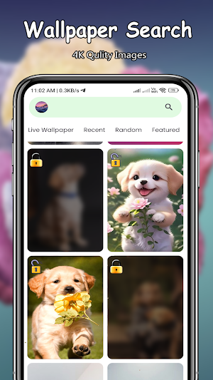 Puppy Live Wallpapers PRO Screenshot 2