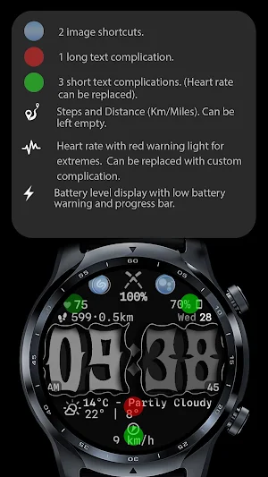 Watch Face CUE156 Screenshot 1