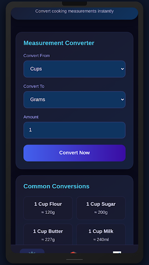 Kitchen Conversion Helper Screenshot 2