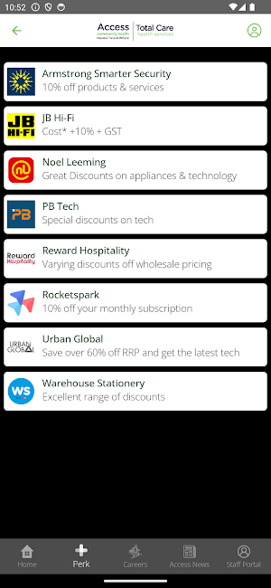 Access Perks Screenshot 2