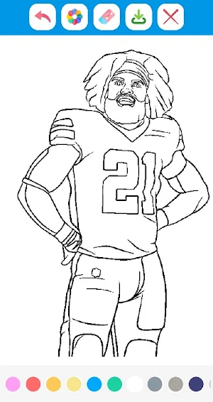 American Football Coloring Screenshot 0