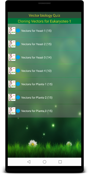 Vector Biology Quiz Screenshot 1