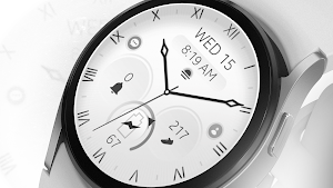 Minimal White v2 Watch Face Screenshot 0