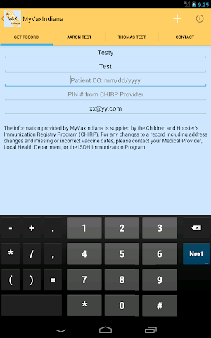 MyVaxIndiana Screenshot 0