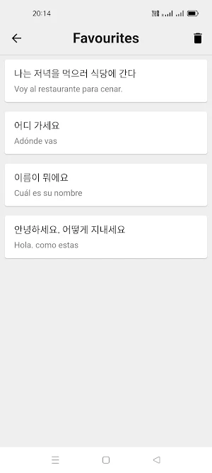 Korean To Spanish Translator Screenshot 3