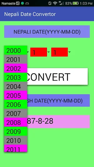 Nepali To English Date Convert Screenshot 1