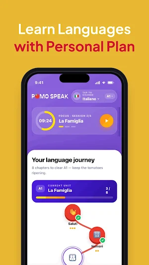 PomoSpeak: AI Language Tutor Screenshot 0